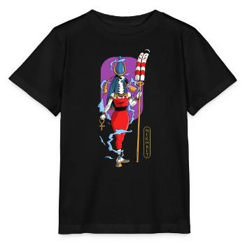 Nekhbet, ägyptische Göttin - Stanley/Stella Kinder T-Shirt MINI CREATOR  - Schwarz - Vorne - Mikhail (115cm)