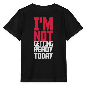 ne pas se préparer aujourd’hui - T-shirt bio MINI CREATOR Stanley/Stella Enfant - noir - Devant - Mikhail (115cm)