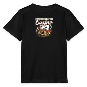 Gambling house casino night rather in the casino - Stanley/Stella MINI CREATOR Kids’ T-Shirt - black - Front - Mikhail (115cm)