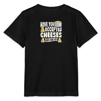 Parmesan Gouda Included Cheese In Her Life - Stanley/Stella MINI CREATOR Kids’ T-Shirt - black - Front - Mikhail (115cm)