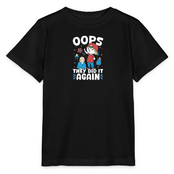 Nouveau bébé - ils l’ont encore fait frère - T-shirt bio MINI CREATOR Stanley/Stella Enfant - noir - Devant - Mikhail (115cm)