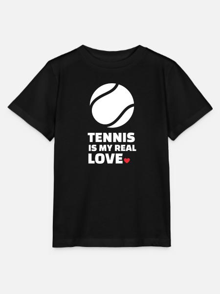 Ich Liebe Tennis - Stanley/Stella Kinder T-Shirt MINI CREATOR - Schwarz