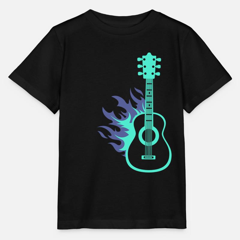 guitare - T-shirt bio MINI CREATOR Stanley/Stella Enfant - noir