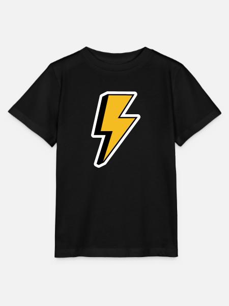Retro-Blitz - Stanley/Stella Kinder T-Shirt MINI CREATOR - Schwarz