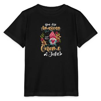 Figurine de lutin lutin lutin de Noël - T-shirt bio MINI CREATOR Stanley/Stella Enfant - noir - Devant - Mikhail (115cm)