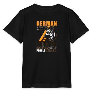 Hund Schutzhund Rassehund Diensthund - Stanley/Stella Kinder T-Shirt MINI CREATOR  - Schwarz - Vorne - Mikhail (115cm)