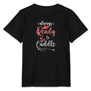 Partenaire relationnel Câlin - T-shirt bio MINI CREATOR Stanley/Stella Enfant - noir - Devant - Mikhail (115cm)