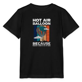 Balloonist Balloon Ride Leisure Gas Balloon - Stanley/Stella MINI CREATOR Kids’ T-Shirt - black - Front - Mikhail (115cm)