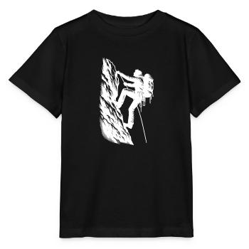 Hobby Alpiniste escalade sur la montagne - T-shirt bio MINI CREATOR Stanley/Stella Enfant - noir - Devant - Mikhail (115cm)