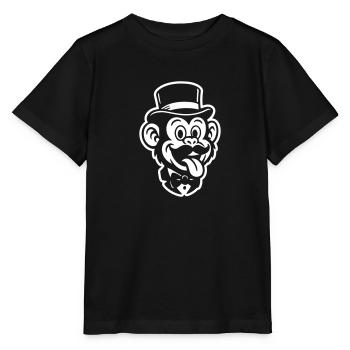 Affe Gentleman Comic - Stanley/Stella Kinder T-Shirt MINI CREATOR  - Schwarz - Vorne - Mikhail (115cm)