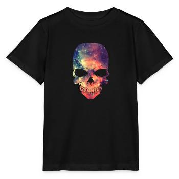Universe - Space - Galaxy Skull - Stanley/Stella MINI CREATOR Kids’ T-Shirt - black - Front - Mikhail (115cm)