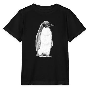 Penguin Illustration - Stanley/Stella MINI CREATOR Kids’ T-Shirt - black - Front - Mikhail (115cm)