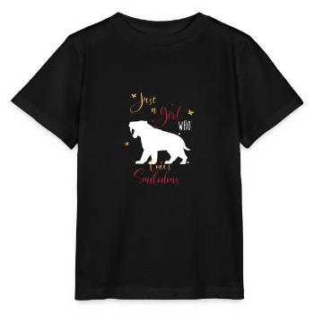 Sabre-toothed tiger - Stanley/Stella MINI CREATOR Kids’ T-Shirt - black - Front - Mikhail (115cm)