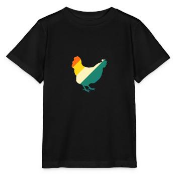 Poules Poule - T-shirt bio MINI CREATOR Stanley/Stella Enfant - noir - Devant - Mikhail (115cm)