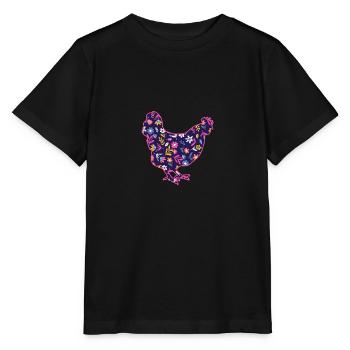 Poules Poule - T-shirt bio MINI CREATOR Stanley/Stella Enfant - noir - Devant - Mikhail (115cm)