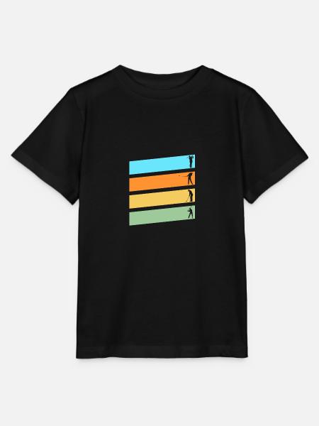 Golfspieler Golf - Stanley/Stella Kinder T-Shirt MINI CREATOR  - Schwarz