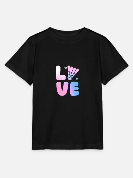 Federball Badminton - Stanley/Stella Kinder T-Shirt MINI CREATOR - Schwarz