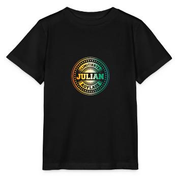Julian - Stanley/Stella Kinder T-Shirt MINI CREATOR  - Schwarz - Vorne - Mikhail (115cm)