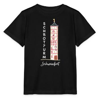 Schweinfurt, emblématique Schrotturm, Bavière - T-shirt bio MINI CREATOR Stanley/Stella Enfant - noir - Devant - Mikhail (115cm)