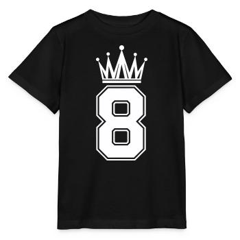 8e Couronne - T-shirt bio MINI CREATOR Stanley/Stella Enfant - noir - Devant - Mikhail (115cm)