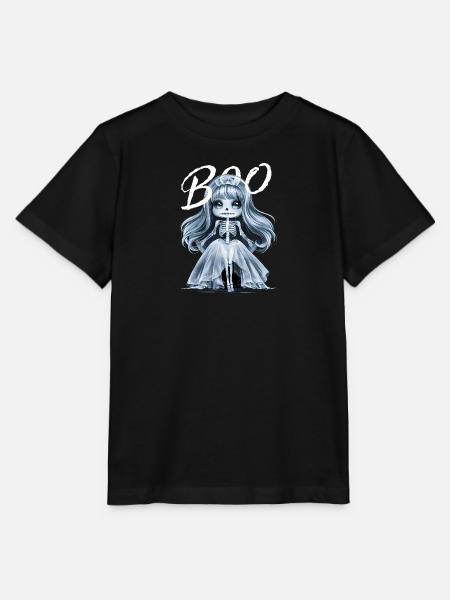 Kawaii Anime Girl Ghost - Stanley/Stella MINI CREATOR Kids’ T-Shirt - black