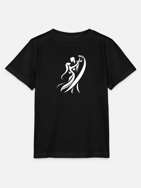 Tanzendes Paar minimalistisch - Stanley/Stella Kinder T-Shirt MINI CREATOR  - Schwarz