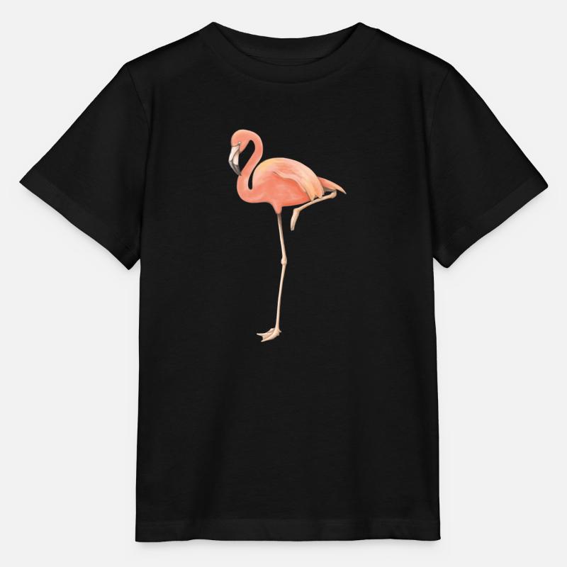 Flamingo solo - T-shirt bio MINI CREATOR Stanley/Stella Enfant - noir