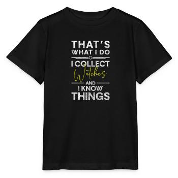 Armbanduhr Schweizer Uhrwerk - Stanley/Stella Kinder T-Shirt MINI CREATOR  - Schwarz - Vorne - Mikhail (115cm)