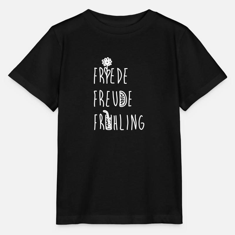 Friede Freude Frühling - Stanley/Stella Kinder T-Shirt MINI CREATOR  - Schwarz
