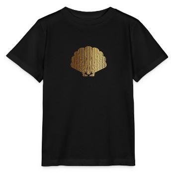 Shell gold - Stanley/Stella MINI CREATOR Kids’ T-Shirt - black - Front - Mikhail (115cm)