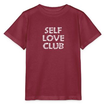 SELF LOVE CLUB - Stanley/Stella MINI CREATOR Kids’ T-Shirt - burgundy - Front - Kain (125cm)