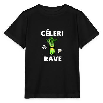 céleri rave - T-shirt bio MINI CREATOR Stanley/Stella Enfant - noir - Devant - Mikhail (115cm)