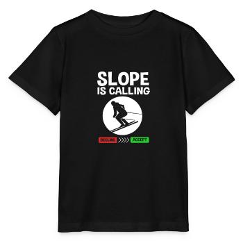 Ski Skiurlaub - Stanley/Stella Kinder T-Shirt MINI CREATOR  - Schwarz - Vorne - Mikhail (115cm)