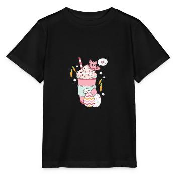BOW Easter Chibi Cup 02 - T-shirt bio MINI CREATOR Stanley/Stella Enfant - noir - Devant - Mikhail (115cm)