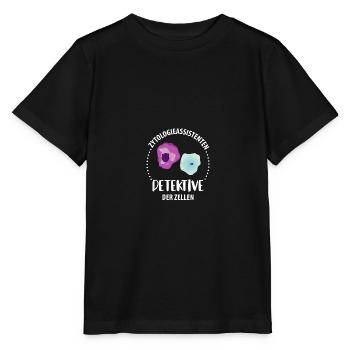 Zytologie und Zellen - Stanley/Stella Kinder T-Shirt MINI CREATOR  - Schwarz - Vorne - Mikhail (115cm)