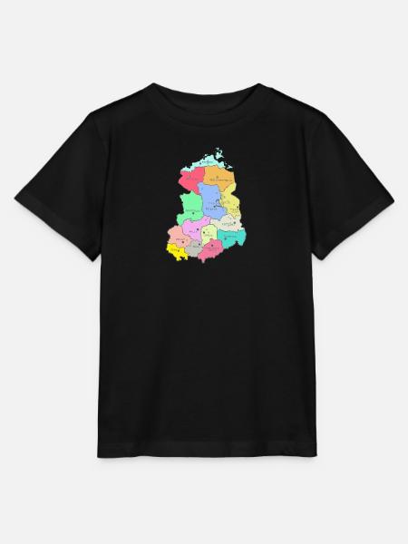 Landkarte DDR - Stanley/Stella Kinder T-Shirt MINI CREATOR - Schwarz