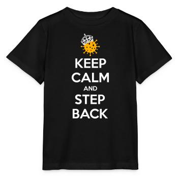 Bleib ruhig und trete zurück - Stanley/Stella Kinder T-Shirt MINI CREATOR  - Schwarz - Vorne - Mikhail (115cm)