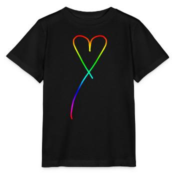 Coeur de fierté - T-shirt bio MINI CREATOR Stanley/Stella Enfant - noir - Devant - Mikhail (115cm)
