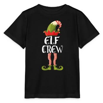 elf crew famille correspondant à Noël - T-shirt bio MINI CREATOR Stanley/Stella Enfant - noir - Devant - Mikhail (115cm)