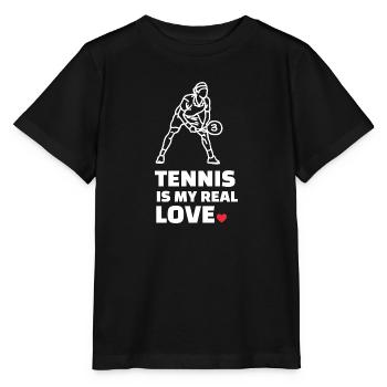 Ich Liebe Tennis - Stanley/Stella Kinder T-Shirt MINI CREATOR  - Schwarz - Vorne - Mikhail (115cm)