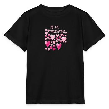 love,love,cloud,hearts,heart,valentine - Stanley/Stella MINI CREATOR Kids’ T-Shirt - black - Front - Mikhail (115cm)