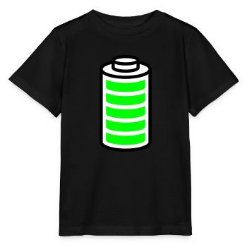 Volle Batterie - Stanley/Stella Kinder T-Shirt MINI CREATOR  - Schwarz - Vorne - Mikhail (115cm)