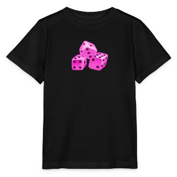 Dice pink - Stanley/Stella MINI CREATOR Kids’ T-Shirt - black - Front - Mikhail (115cm)