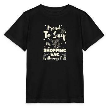 Shopping Shopaholik - Stanley/Stella Kinder T-Shirt MINI CREATOR  - Schwarz - Vorne - Mikhail (115cm)