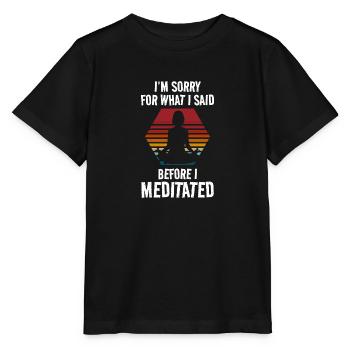 Méditation Guérison Namaste Conscience - T-shirt bio MINI CREATOR Stanley/Stella Enfant - noir - Devant - Mikhail (115cm)