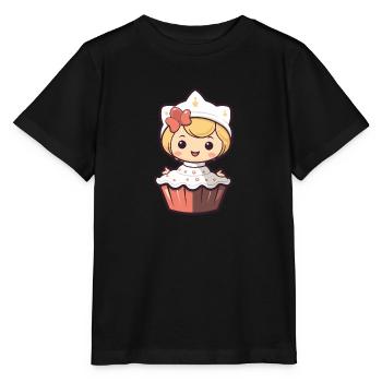 Pâtisserie Fée Fée Pâtisserie Gâteau - T-shirt bio MINI CREATOR Stanley/Stella Enfant - noir - Devant - Mikhail (115cm)