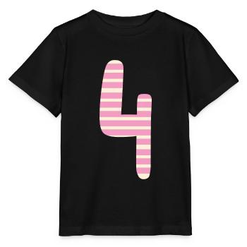 Nummer 4 - Stanley/Stella Kinder T-Shirt MINI CREATOR  - Schwarz - Vorne - Mikhail (115cm)