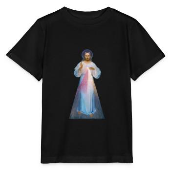 Jesus Ich vertraue auf dich, Jesus Ich vertraue auf dich - Stanley/Stella Kinder T-Shirt MINI CREATOR  - Schwarz - Vorne - Mikhail (115cm)