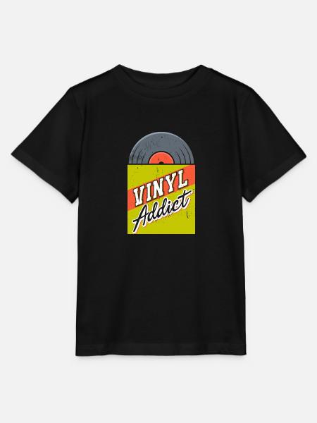 Vinyl Addict - Stanley/Stella Kinder T-Shirt MINI CREATOR  - Schwarz