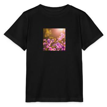 Fleurs au printemps - T-shirt bio MINI CREATOR Stanley/Stella Enfant - noir - Devant - Mikhail (115cm)